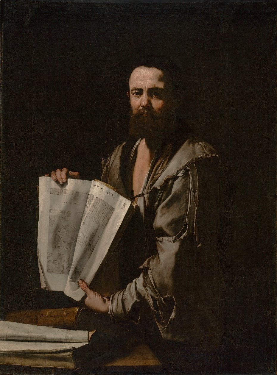 Euclid, n. 1630-35 tekijältä Jusepe de Ribera