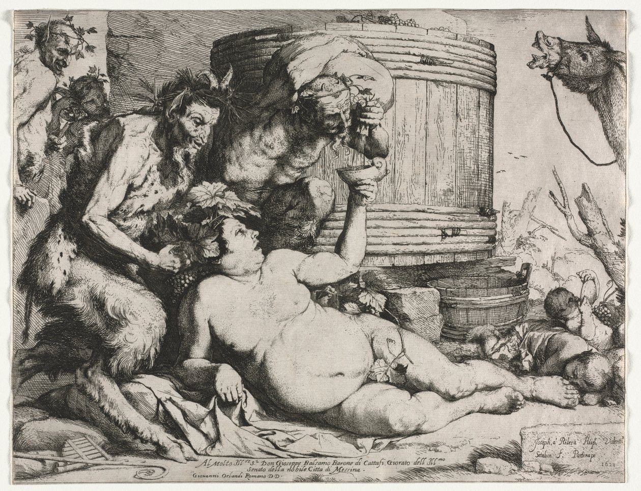 Silenus, 1628 tekijältä Jusepe de Ribera