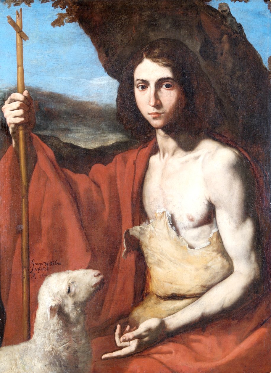 Pyhä Johannes Kastaja tekijältä Jusepe de Ribera