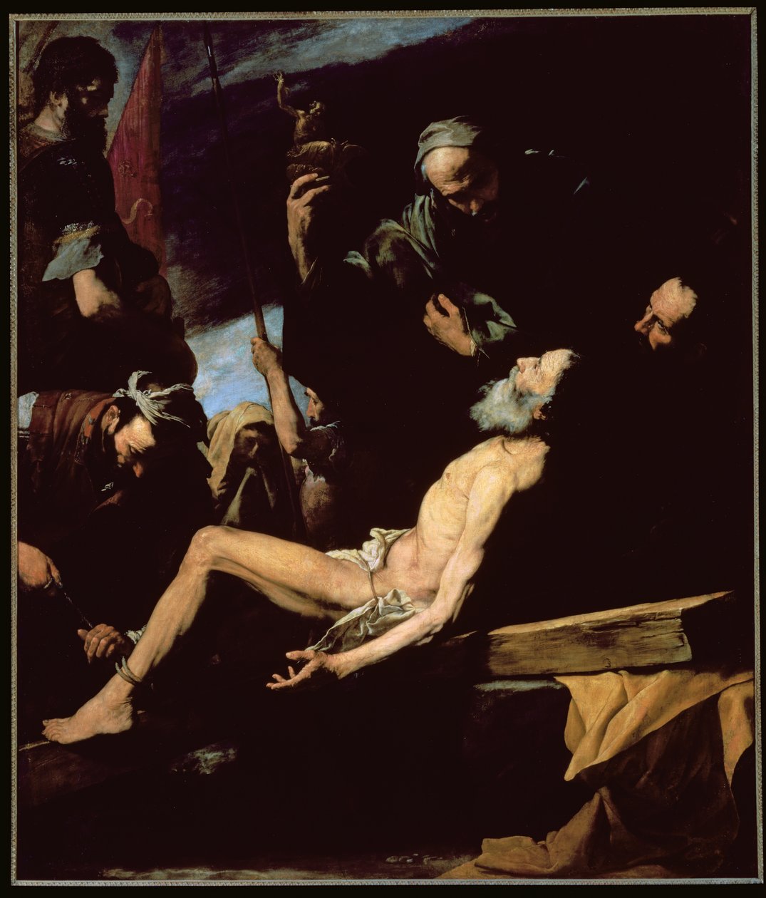 Pyhän Andreaksen marttyyrikuolema, 1628 tekijältä Jusepe de Ribera