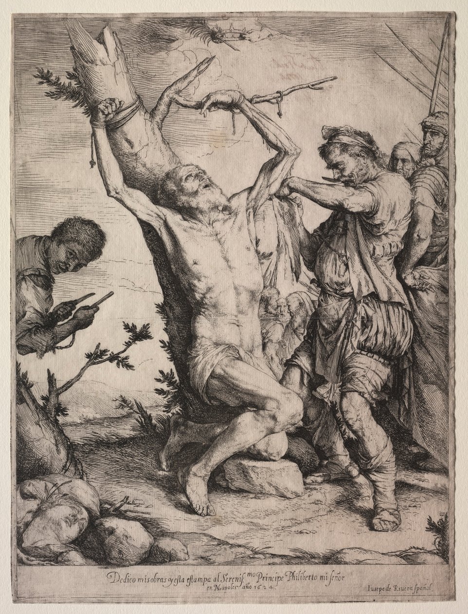 Pyhän Bartolomeuksen marttyyrikuolema, 1624. tekijältä Jusepe de Ribera
