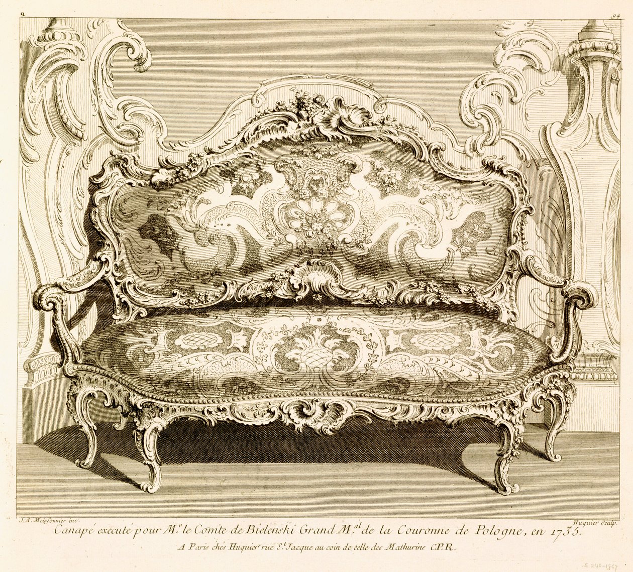 Sohva, Messioner, Juste Aurele (1695-1750), L