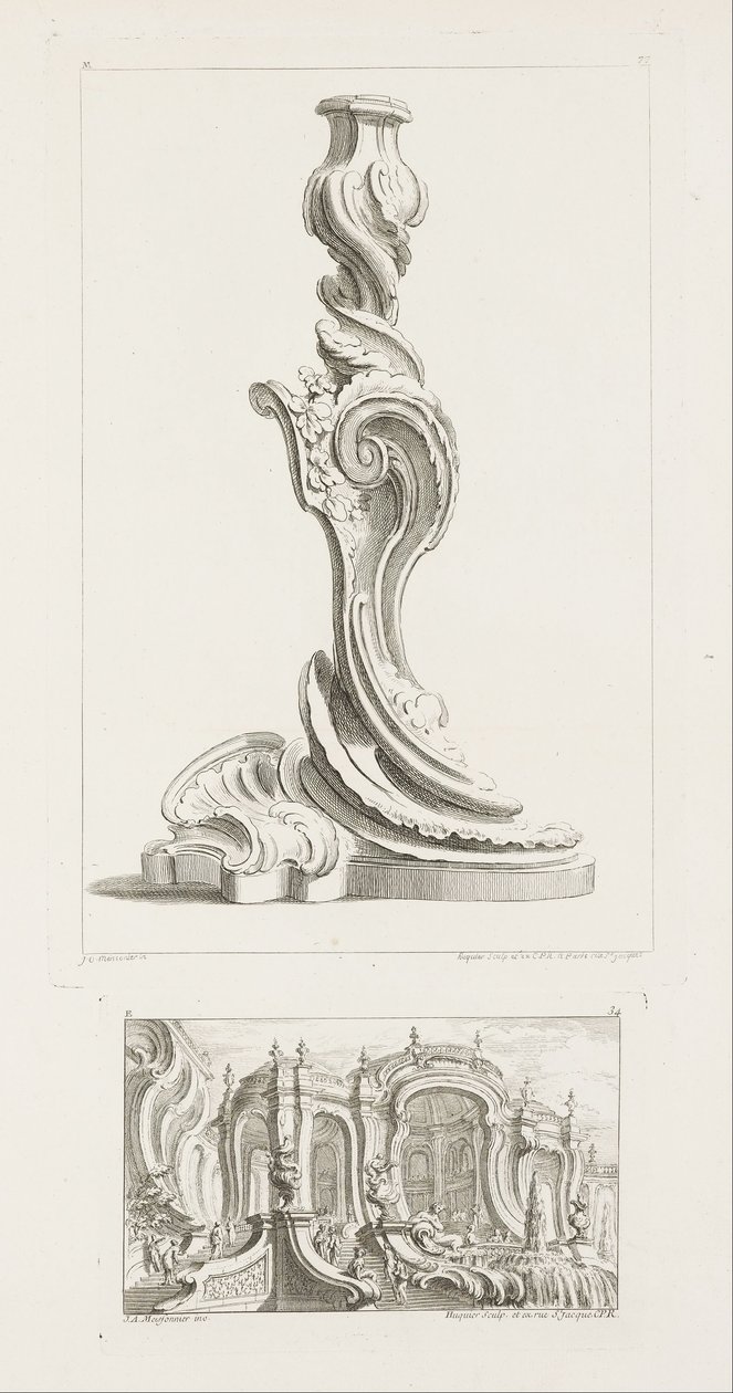 Kattokruunu, 5th Plate tekijältä Juste Aurèle Meissonnier