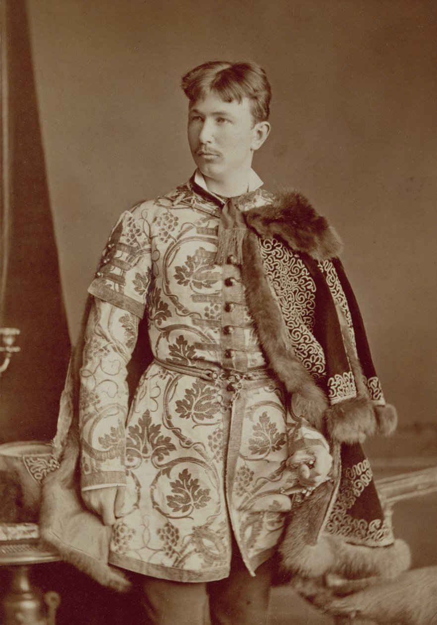 Nuori unkarilainen magnaatti, n. 1870-80 (seepiakuva). tekijältä József Borsos