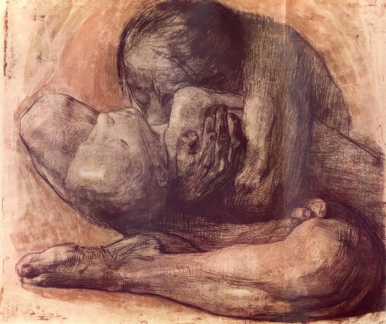 Frau mit totem Kind tekijältä Käthe Kollwitz