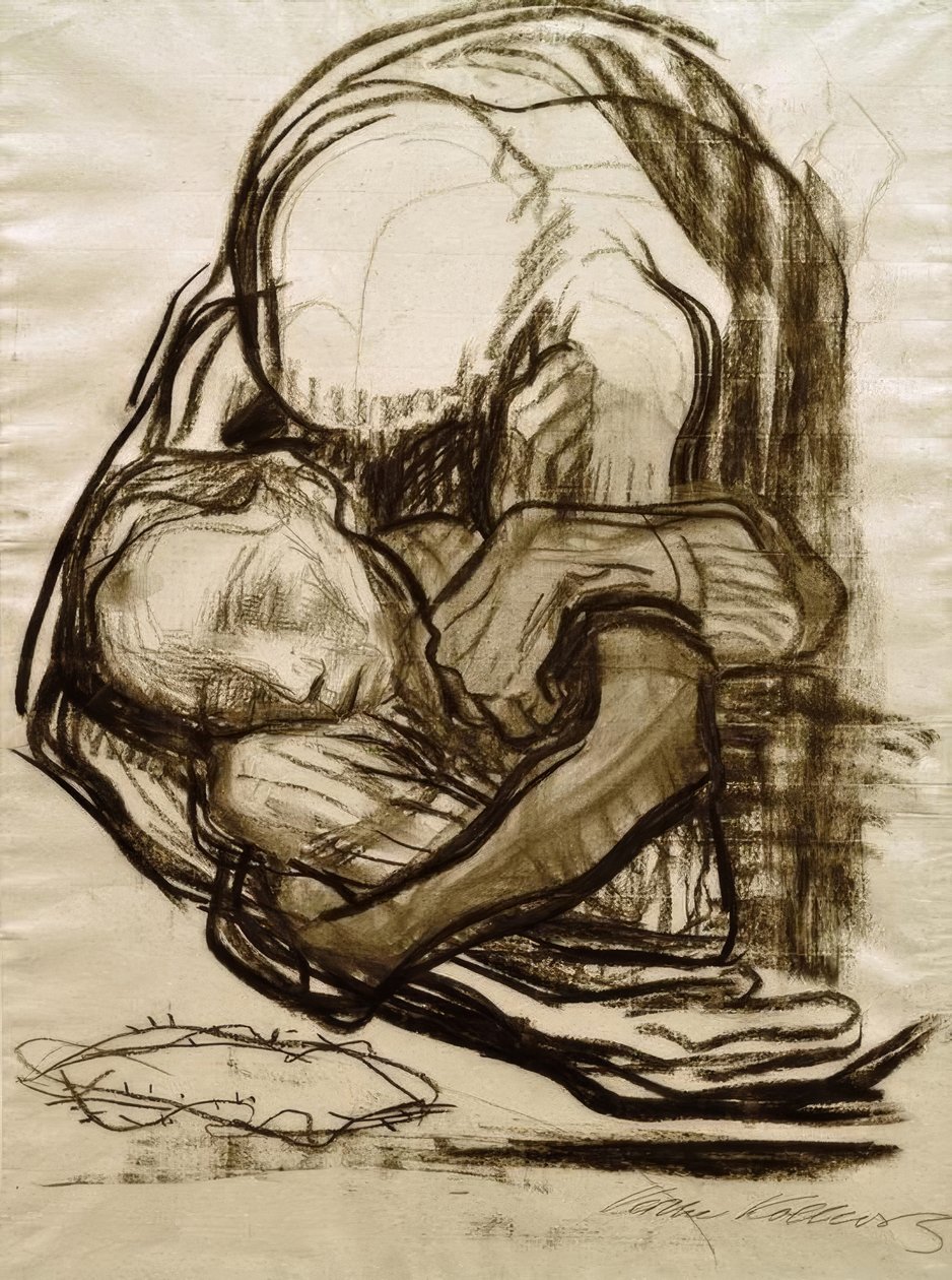 Der Tod nimmt eine Frau zu sich tekijältä Käthe Kollwitz