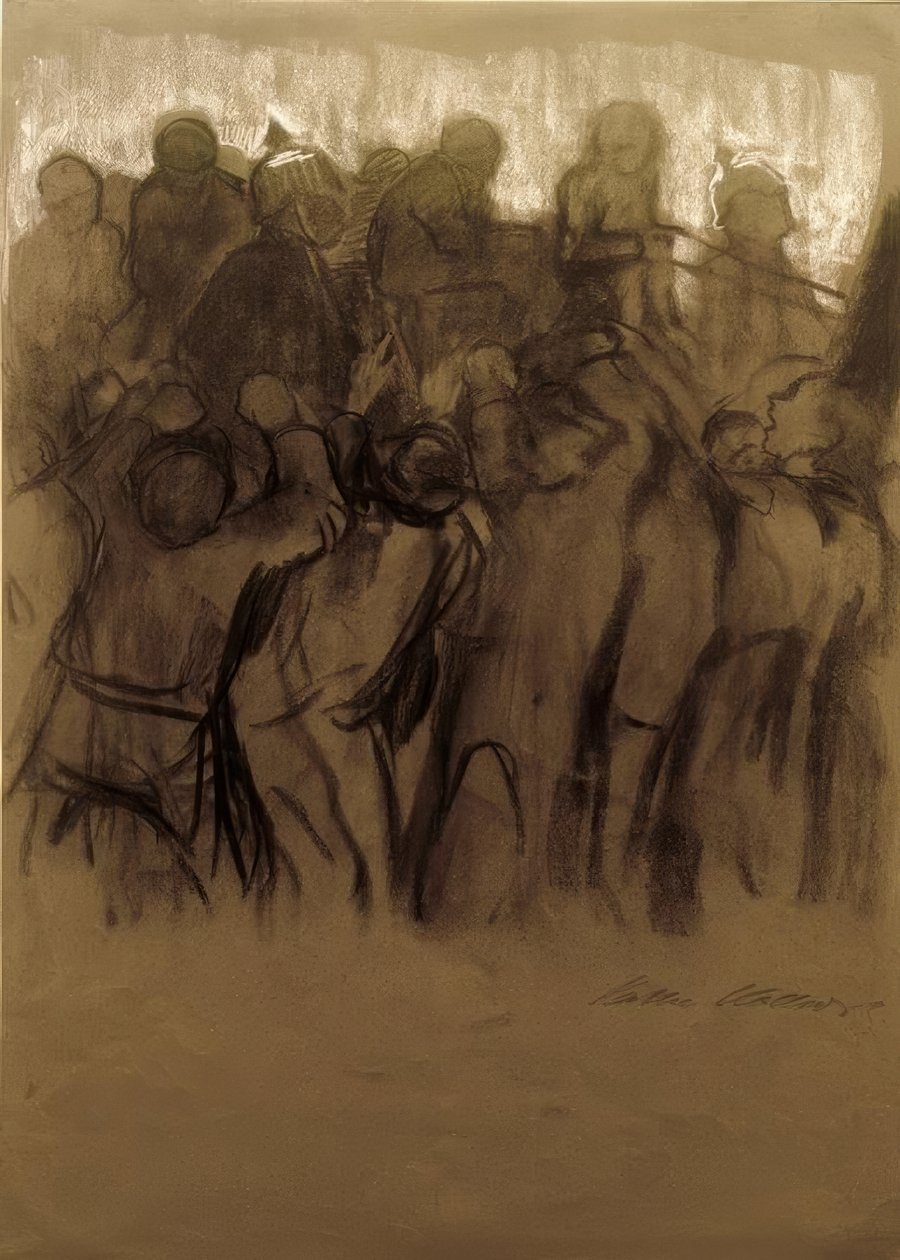 K.Kollwitz, Raid (hiililakko) tekijältä Käthe Kollwitz