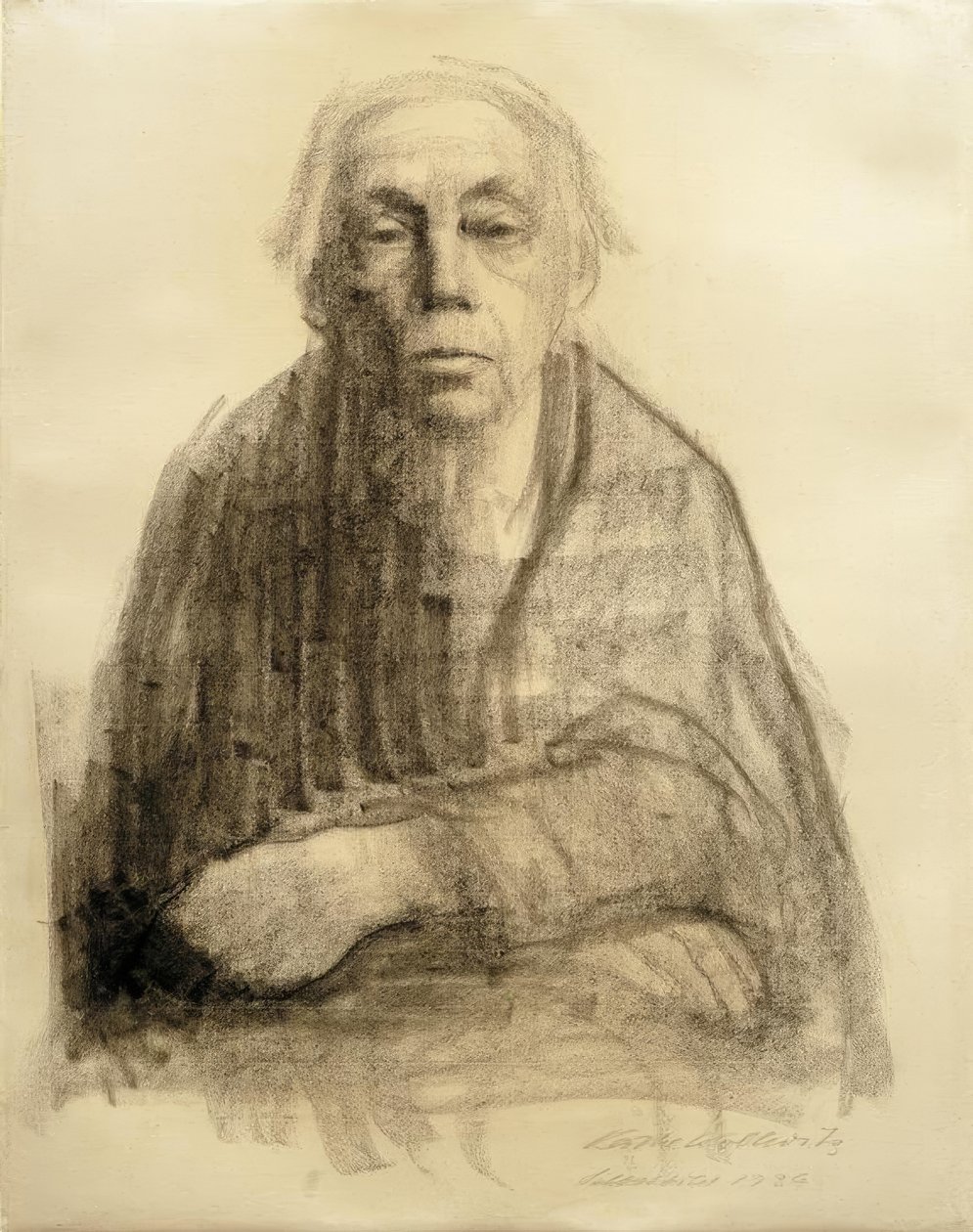 Selbstbildnis tekijältä Käthe Kollwitz