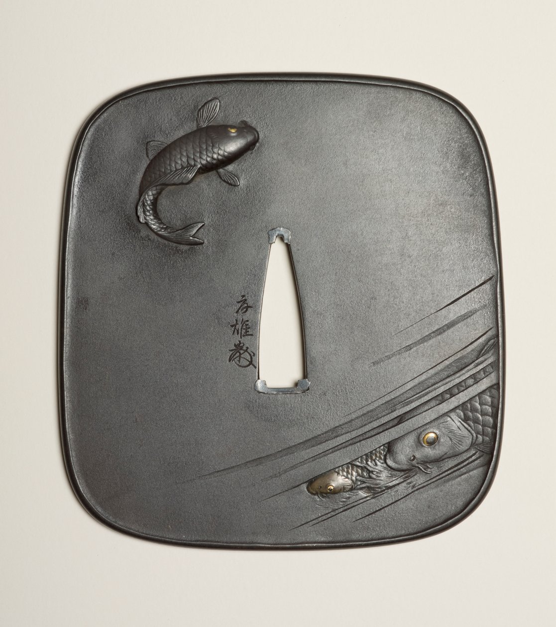 Tsuba, 1800-luku (rauta) tekijältä Kano Natsuo
