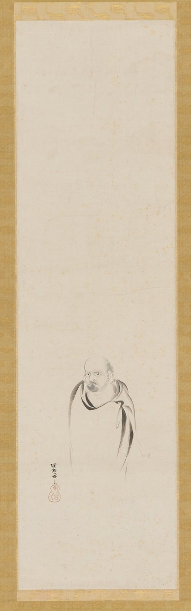 Bodhidharma, Edo-kausi, 1600-luku. tekijältä Kanō Tan’yū