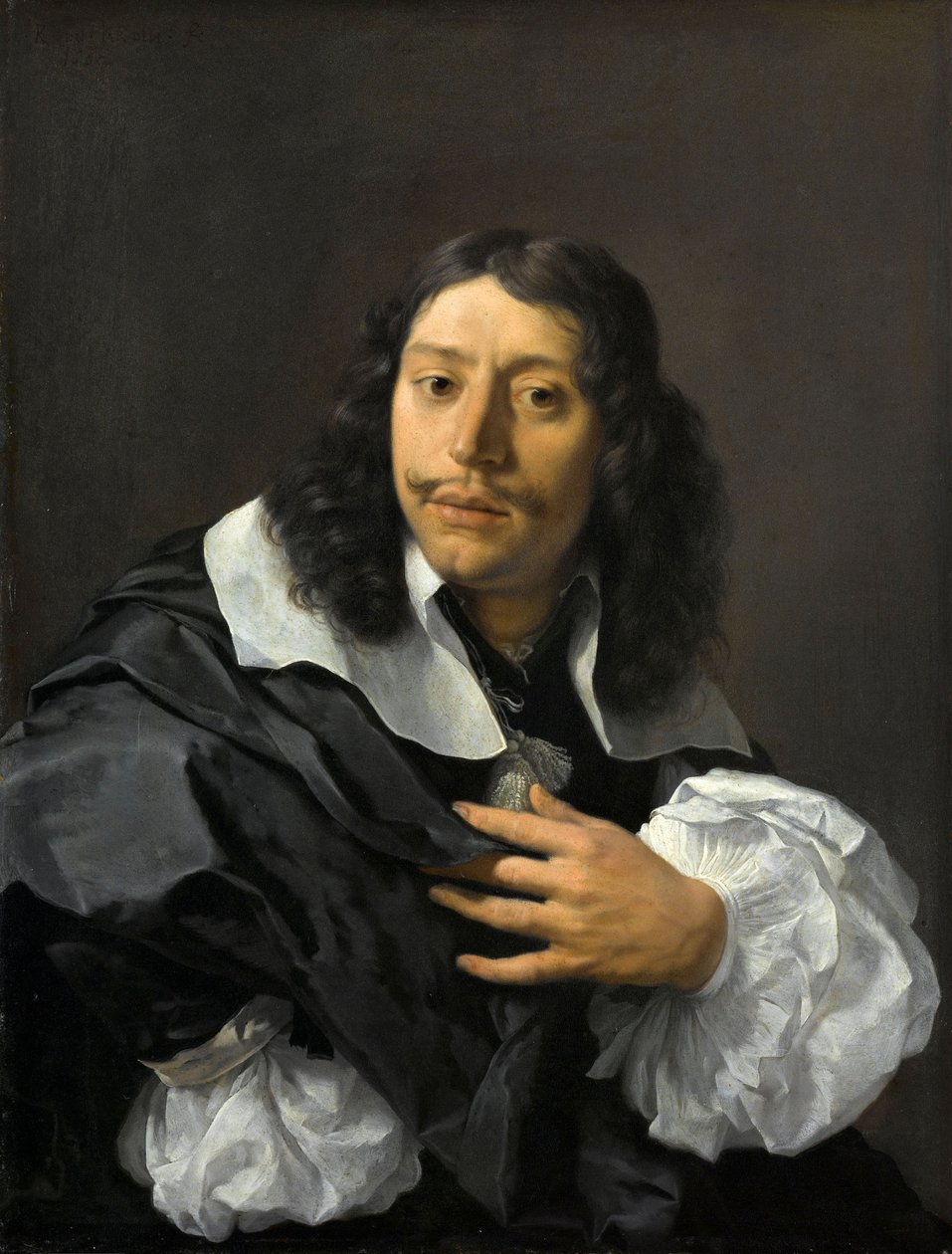 Omakuva, 1662 (öljy kuparille) tekijältä Karel Dujardin