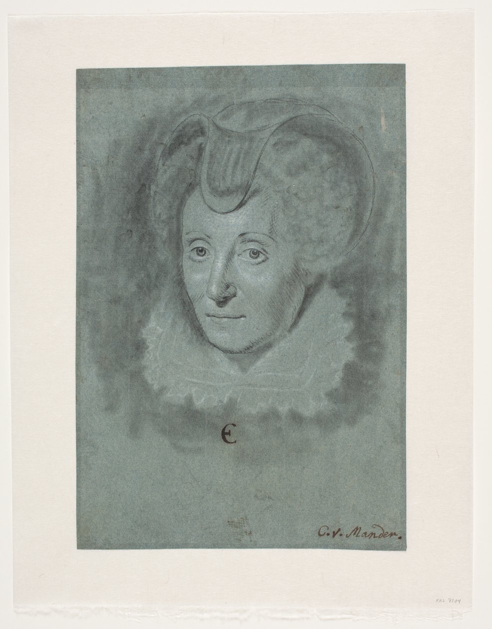 Rouvan muotokuva. Louise de Coligny. tekijältä Karel van III Mander