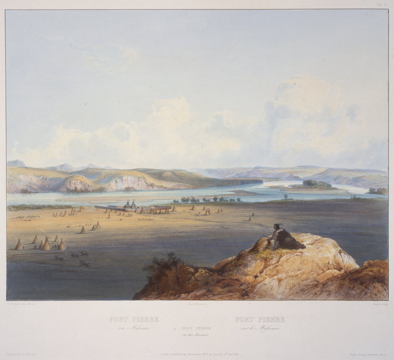 Fort Pierre Missourissa tekijältä Karl Bodmer