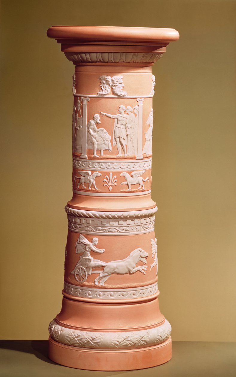 "Electra" jalusta, Union Porcelain Works, 1876 (posliini) tekijältä Karl L.H. Mueller