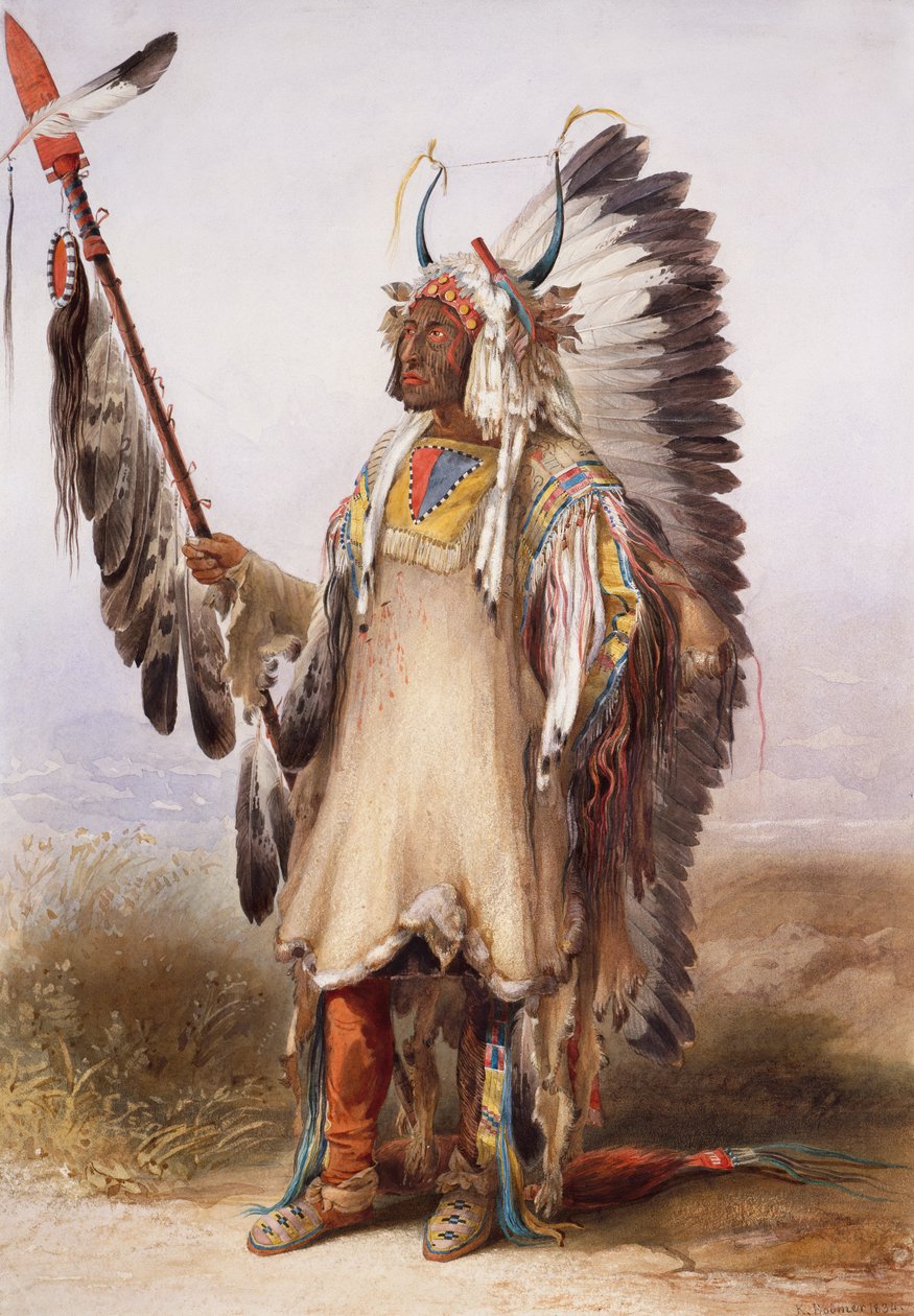 Mató-Tópe, Mandanin päällikkö tekijältä Karl Bodmer