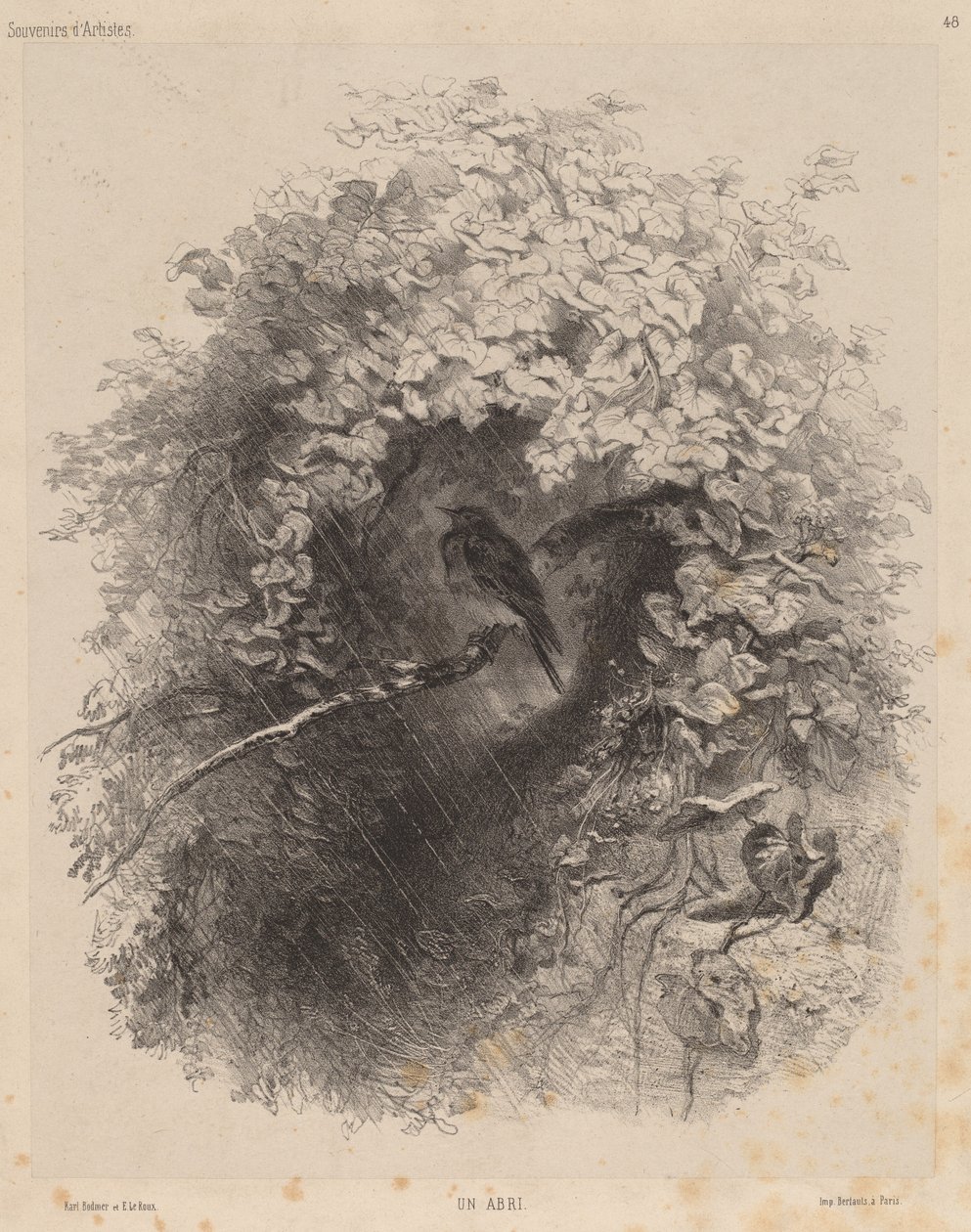 Turvakoti, 1858. tekijältä Karl Bodmer