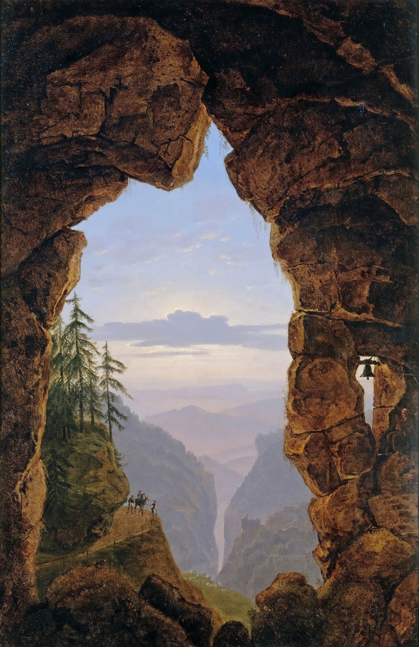 Gate in the Rocks, 1818. tekijältä Karl Friedrich Schinkel