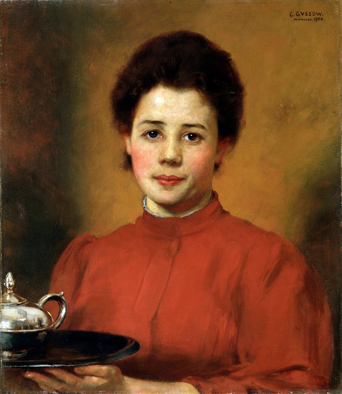 "Nainen punaisessa", 1904 tekijältä Karl Gusov