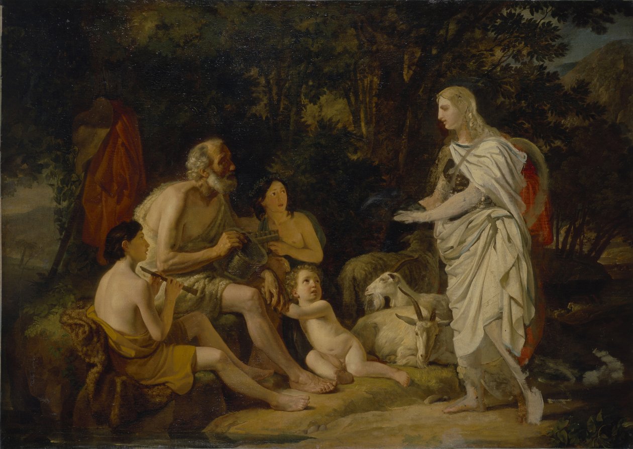 Erminia ja paimenet, 1824 tekijältä Karl Pavlovich Bryullov