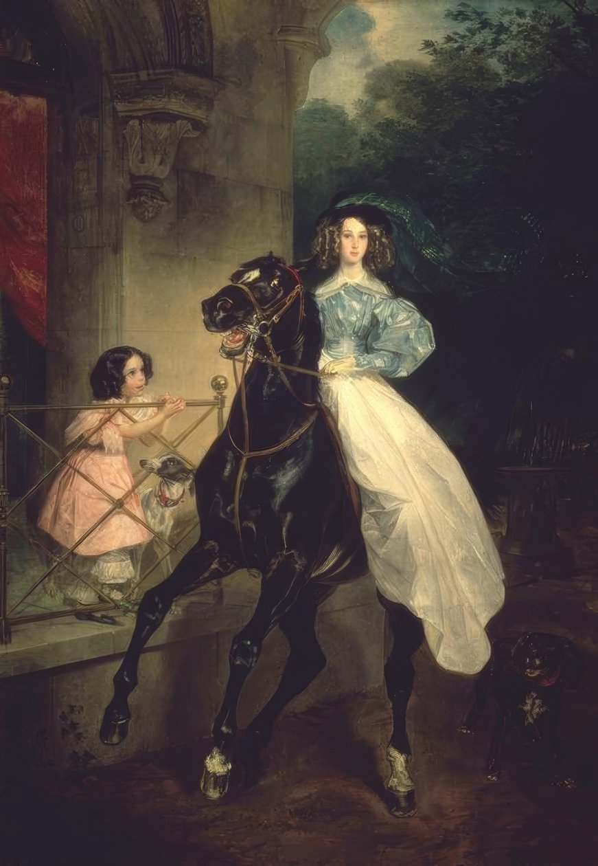 Ratsastaja tekijältä Karl Pavlovich Bryullov