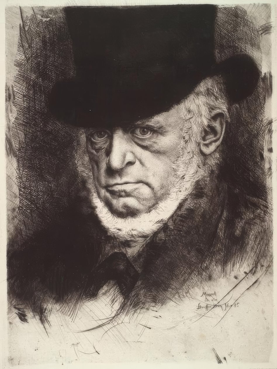 Adolph von Menzel / K.Stauffer-Bern tekijältä Karl Stauffer Bern