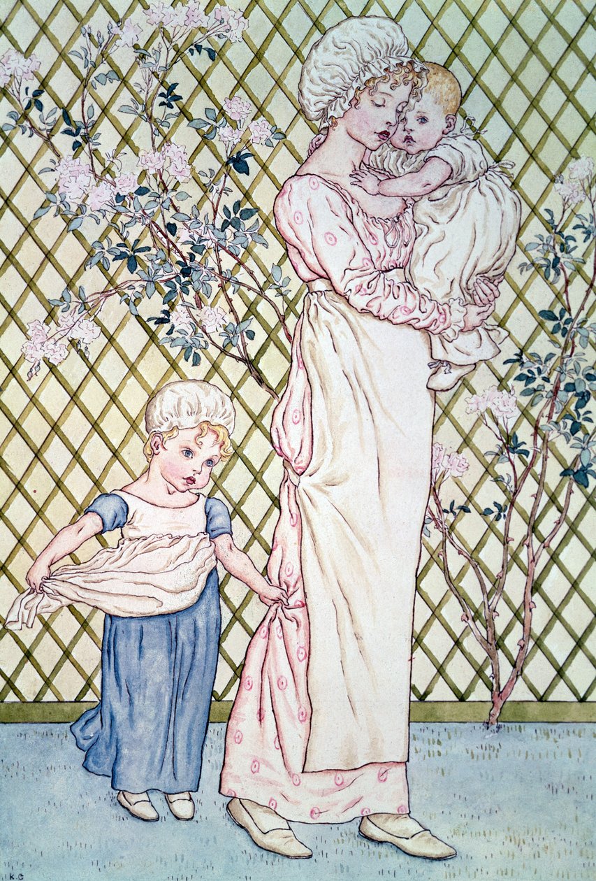 Äiti ja lapsi tekijältä Kate Greenaway