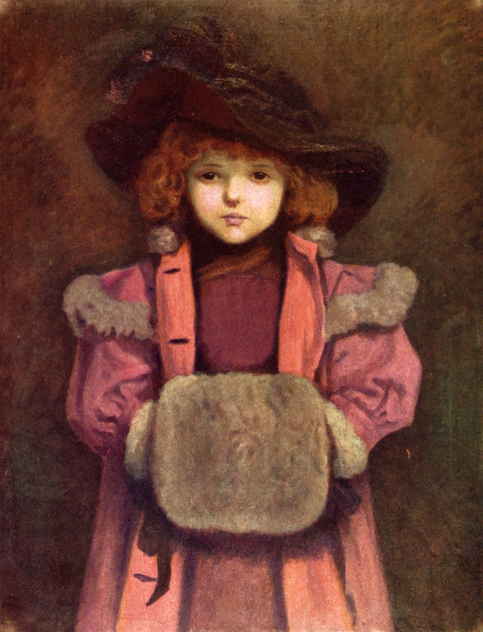 Kate Greenawayn muffi (keskeneräinen). tekijältä Kate Greenaway