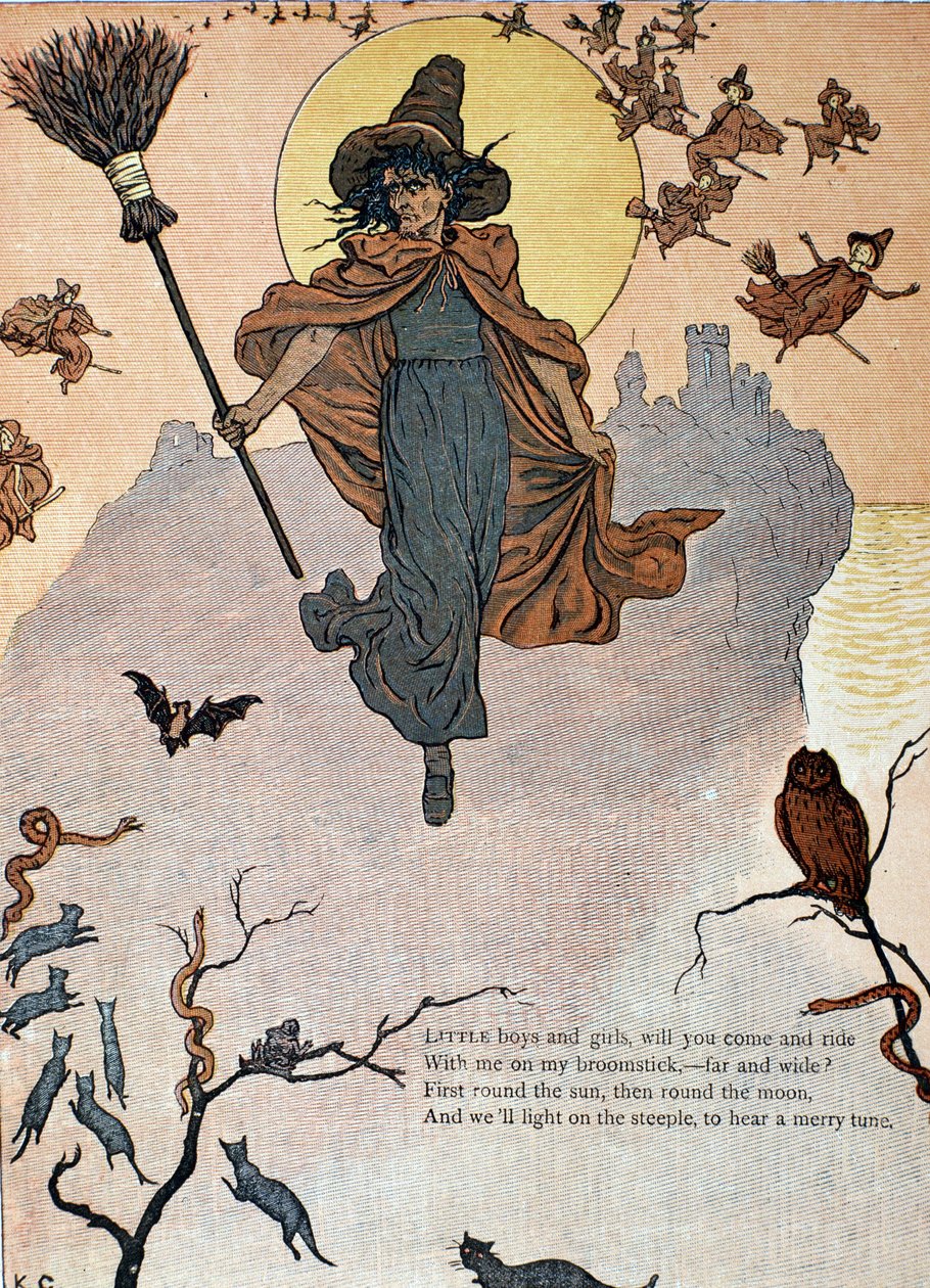 Pahojen noitien ja eläinten sapatti tekijältä Kate Greenaway