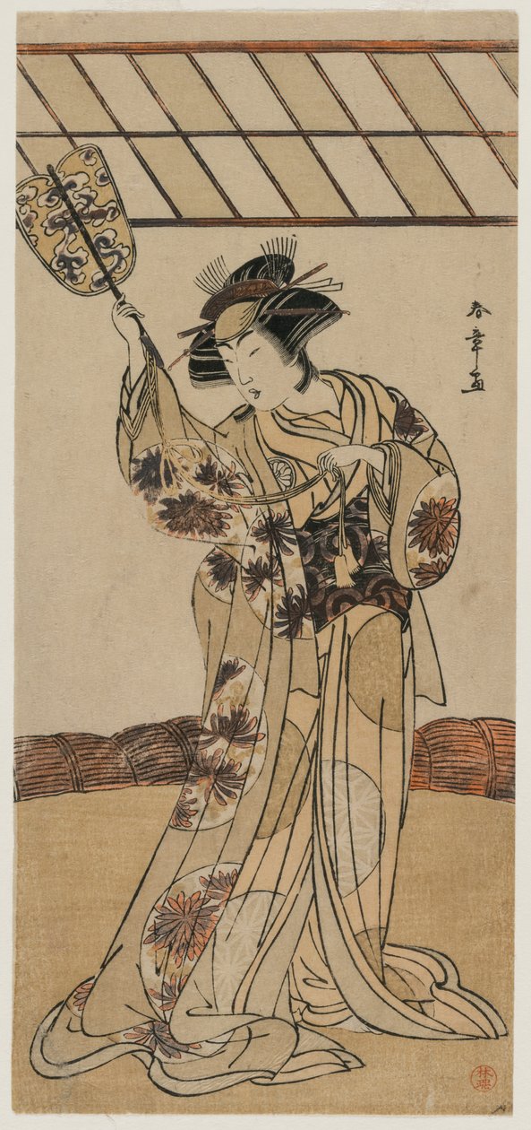Segawa Kikunojō III hahmona Terror tekijältä Katsukawa Shunsho