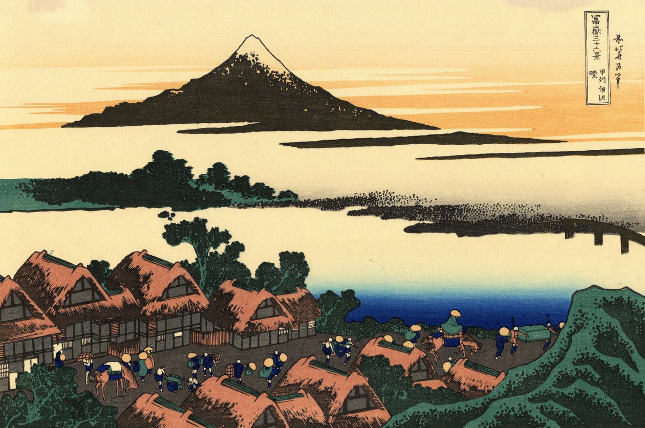 Kōshū Isawa no Akatsuki Dawn Isawassa Kai -maakunnassa tekijältä Katsushika Hokusai