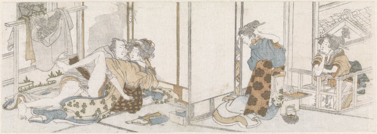 Rakkauspari vakoili tekijältä Katsushika Hokusai (possibly)