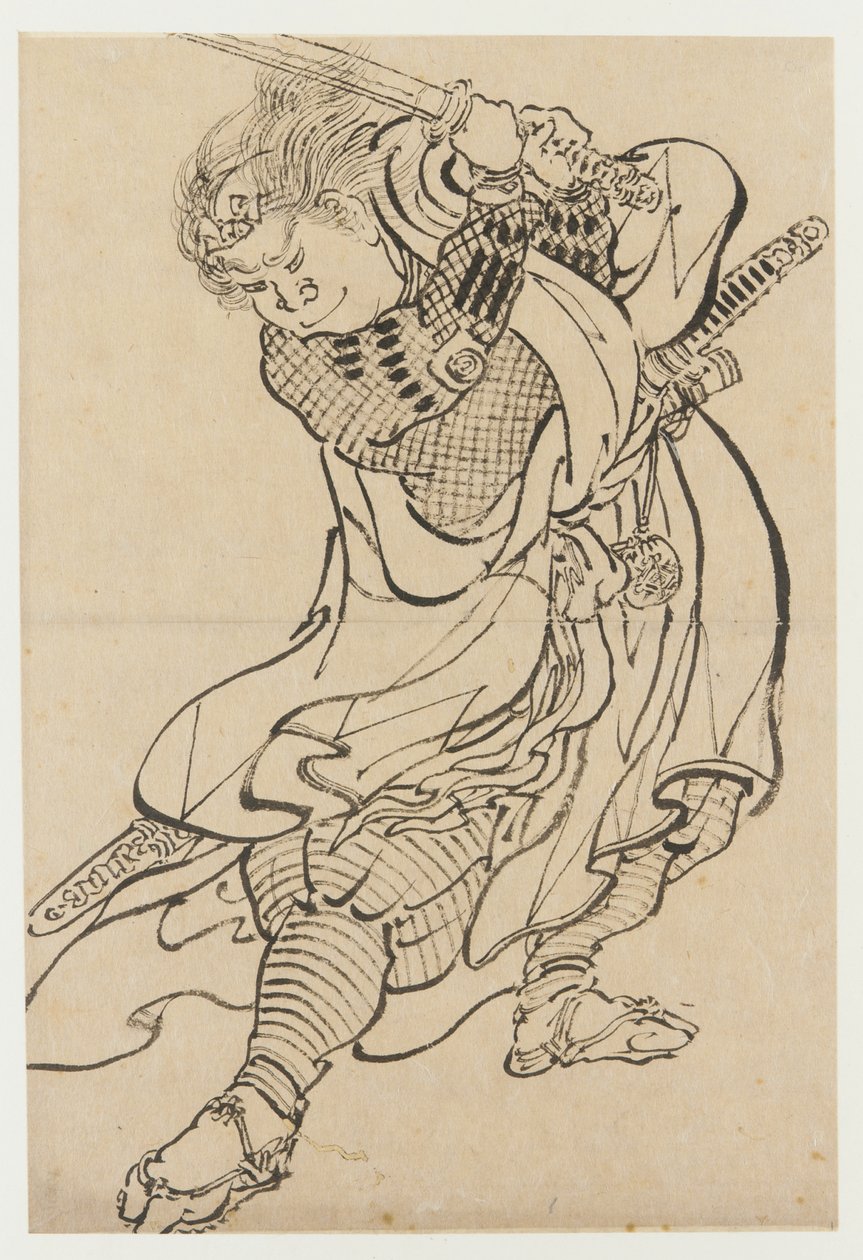 Soturi, 1700-luvun loppu - 1800-luvun alku. tekijältä Katsushika Hokusai