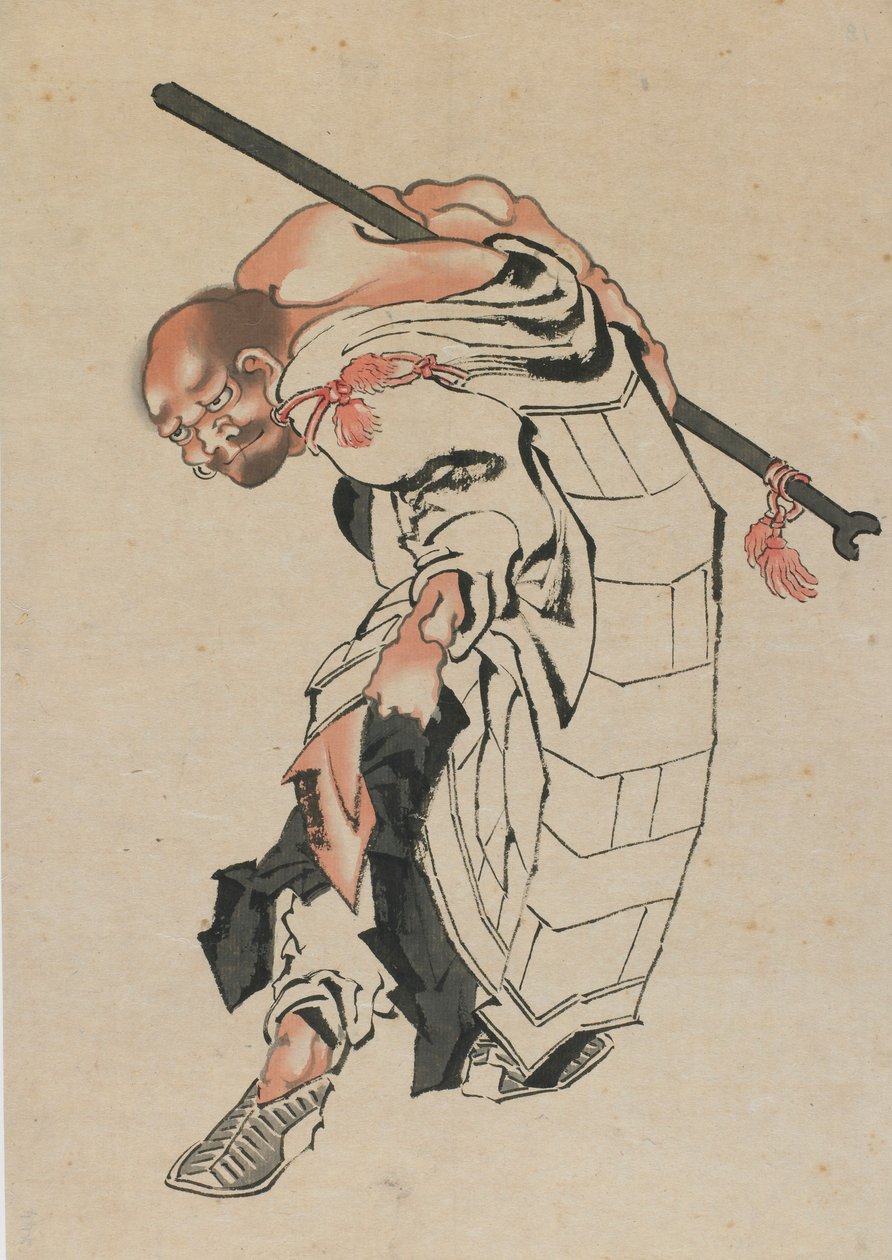 Buddhalainen hahmo, 1700-luvun loppu - 1800-luvun alku. tekijältä Katsushika Hokusai
