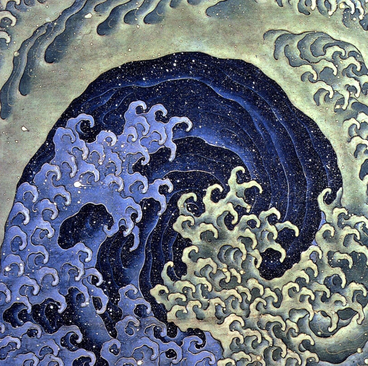 Naisellinen aalto tekijältä Katsushika Hokusai