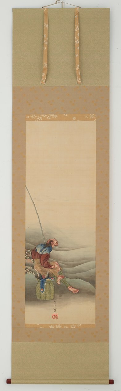Kalastaja, Edo-kausi, 1849. tekijältä Katsushika Hokusai