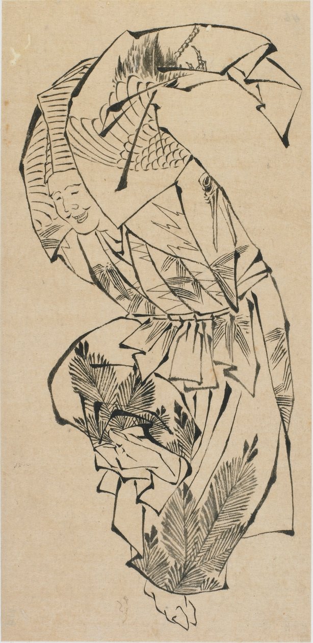 Miestanssija, Manzai, 1700-luvun loppu - 1800-luvun alku. tekijältä Katsushika Hokusai