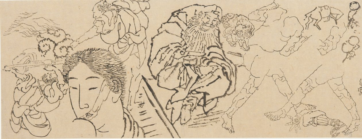 Sekalaisia tutkimuksia, 1700-luvun loppu - 1800-luvun alku. tekijältä Katsushika Hokusai