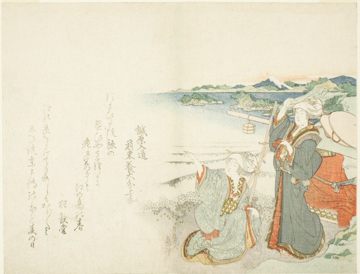 Päivä lg Rimage ja Enoshima tekijältä Katsushika Hokusai