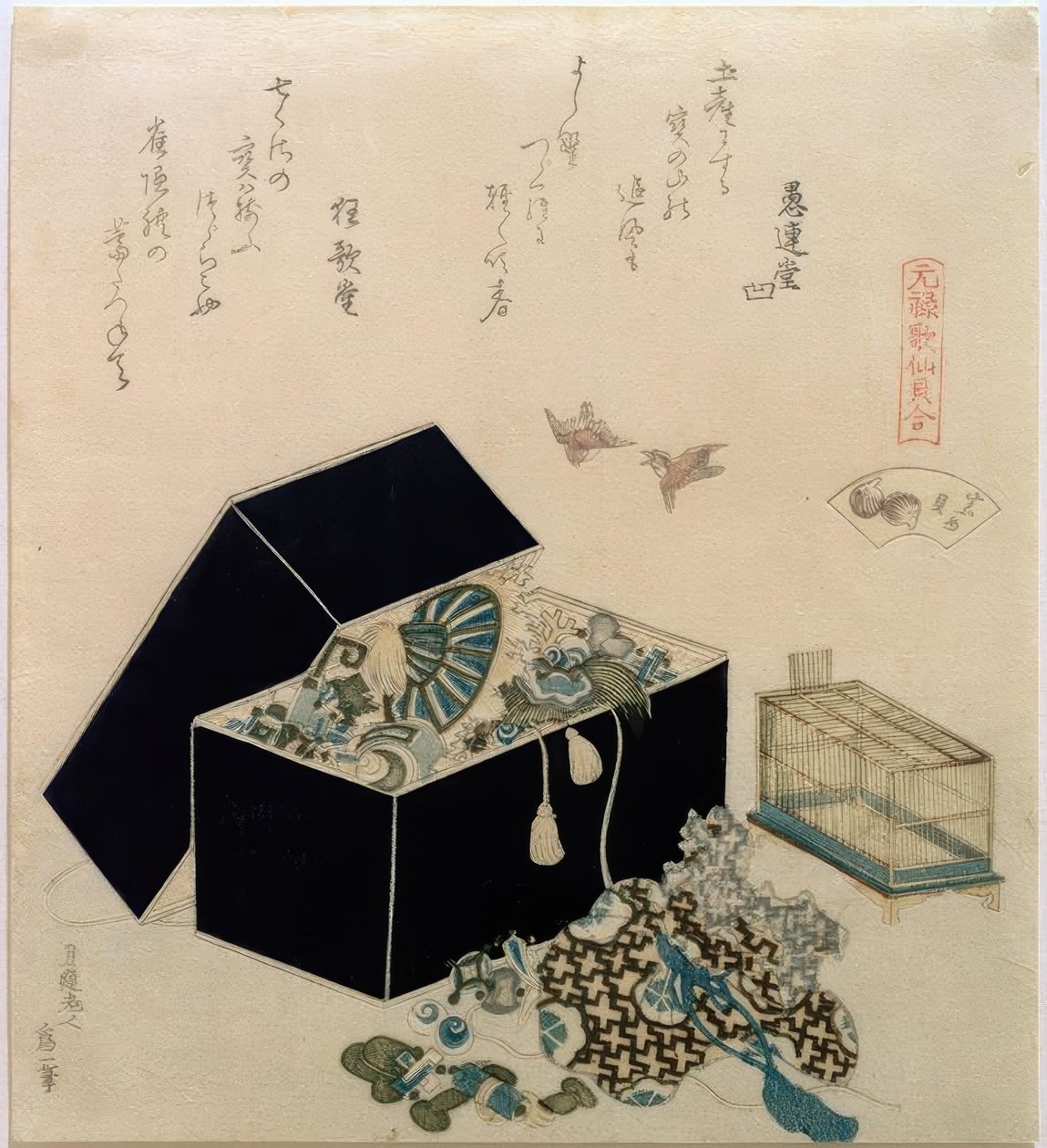 Sparrow simpukka tekijältä Katsushika Hokusai