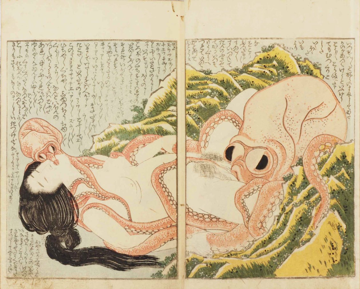 Kalastajan vaimon unelma tekijältä Katsushika Hokusai