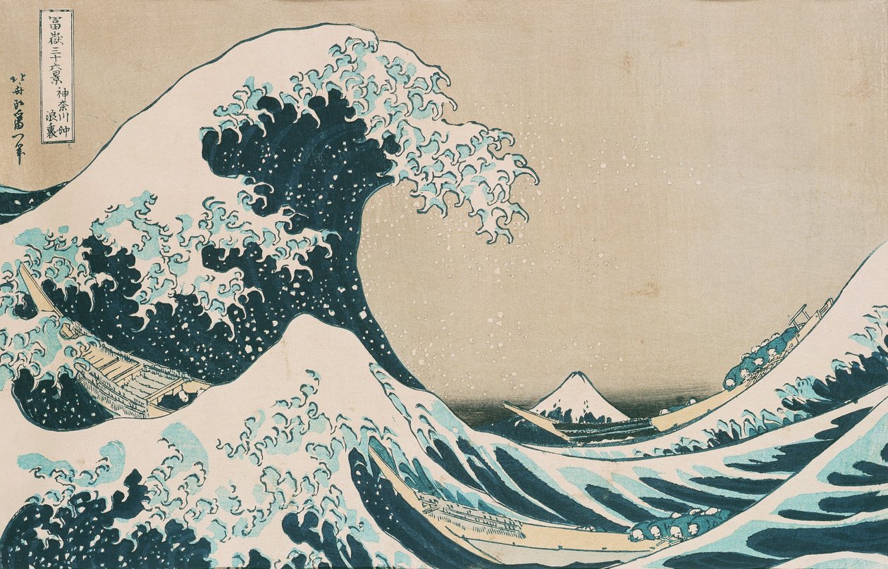 Kanagawan suuri aalto tekijältä Katsushika Hokusai