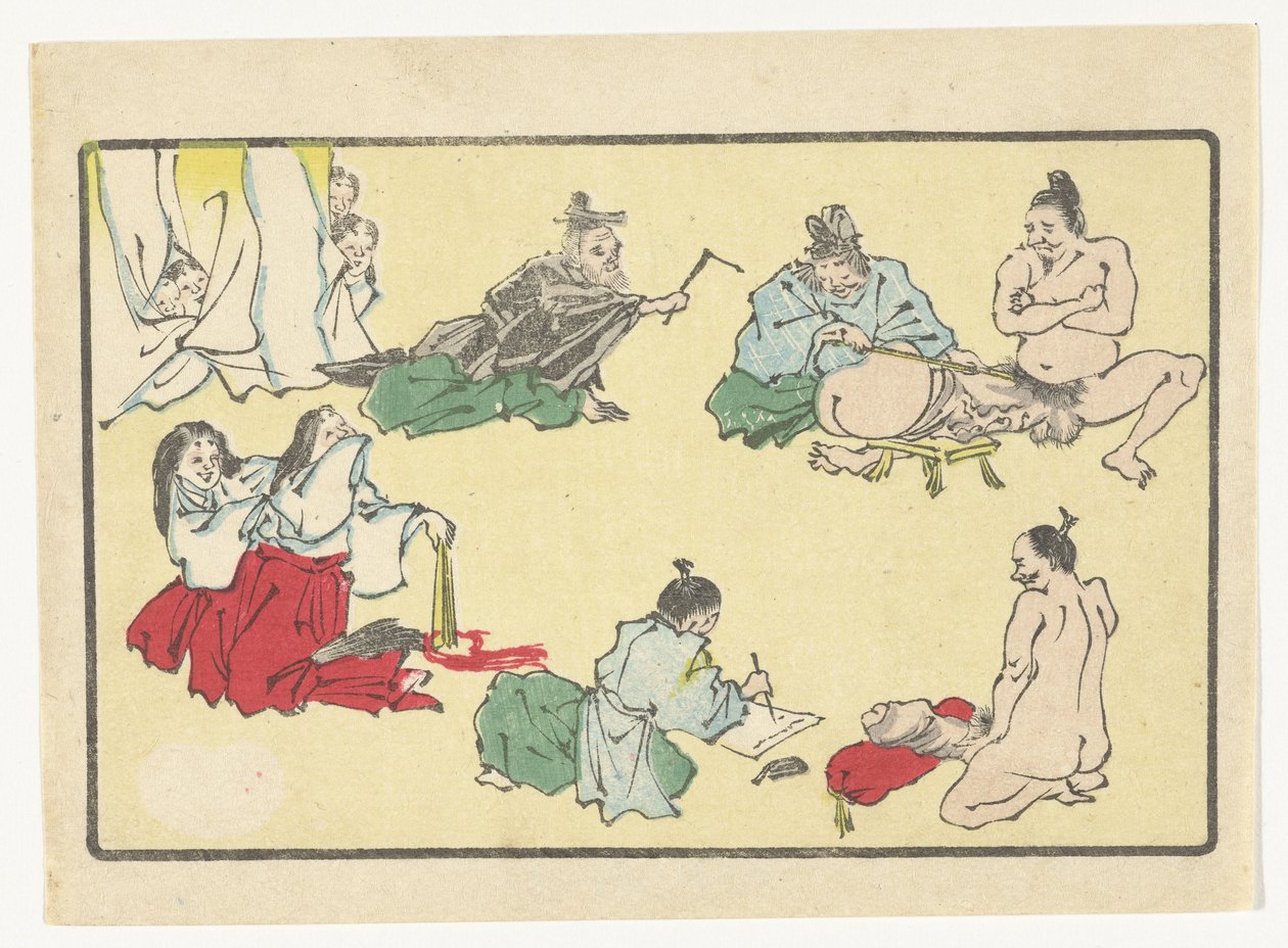 peniksen mitat The Big Tail (sarjan nimi) tekijältä Kawanabe Kyosai