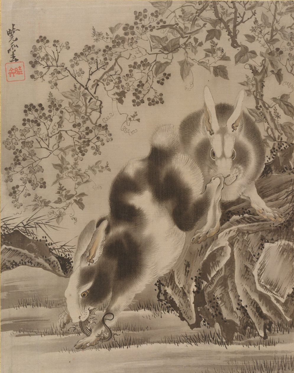 Kanit, n. 1887. tekijältä Kawanabe Kyosai