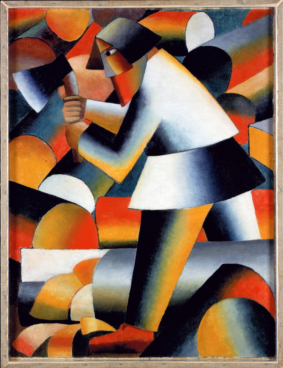 Puuleikkuri (recto) tekijältä Kazimir Severinovich Malevich