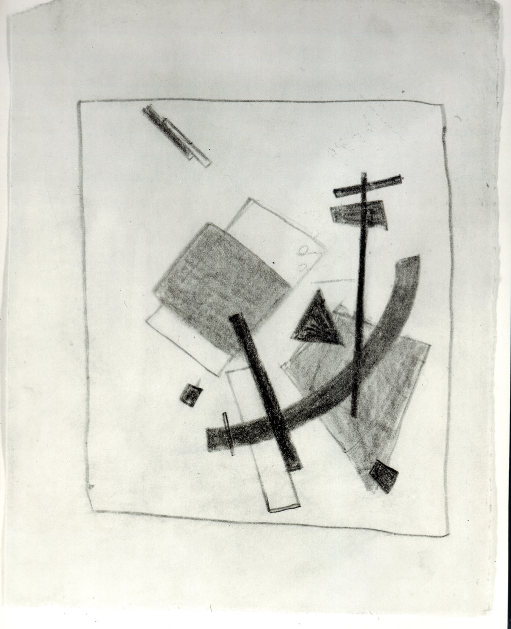 Suprematistinen kokoonpano, n. 1915-1916 tekijältä Kazimir Severinovich Malevich