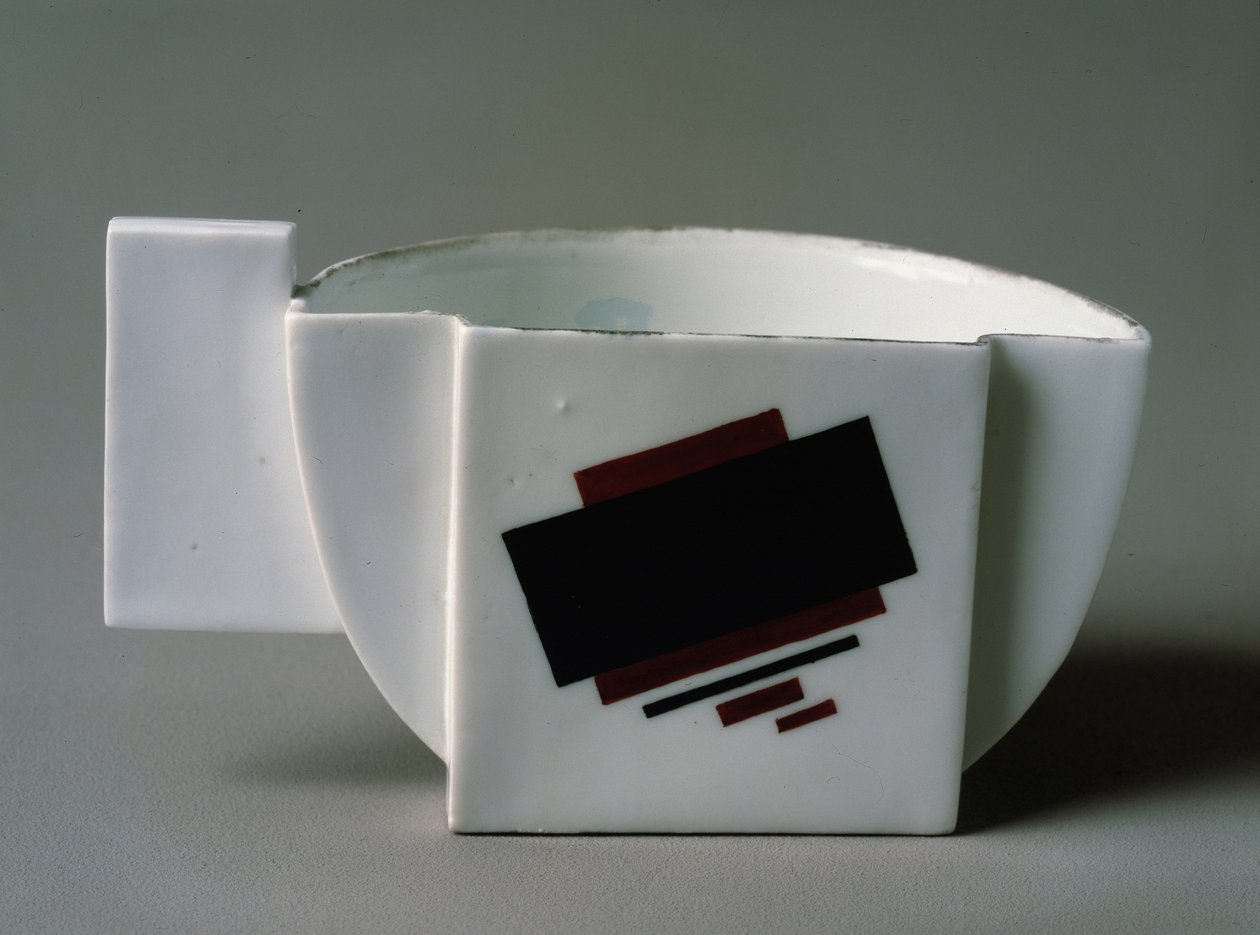 Suprematist Cup, 1923 (posliini) tekijältä Kazimir Severinovich Malevich