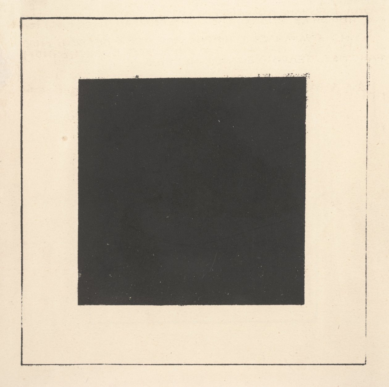 Musta neliö teoksesta "Suprematismi: 34 piirrosta". tekijältä Kazimir Severinovich Malevich