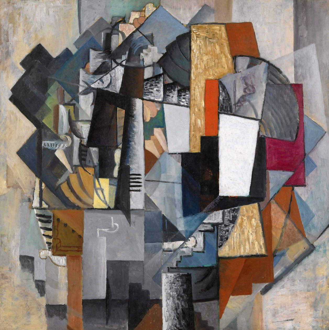Työpöytä ja huone tekijältä Kazimir Severinovich Malevich