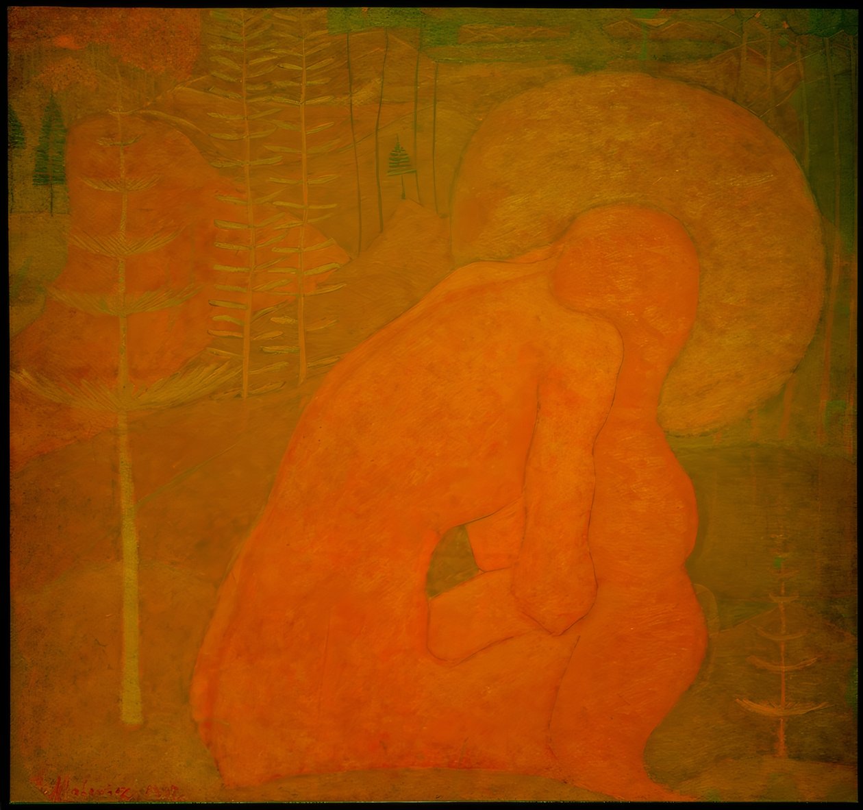 Rukous (tutkimus freskoa varten) tekijältä Kazimir Severinovich Malevich