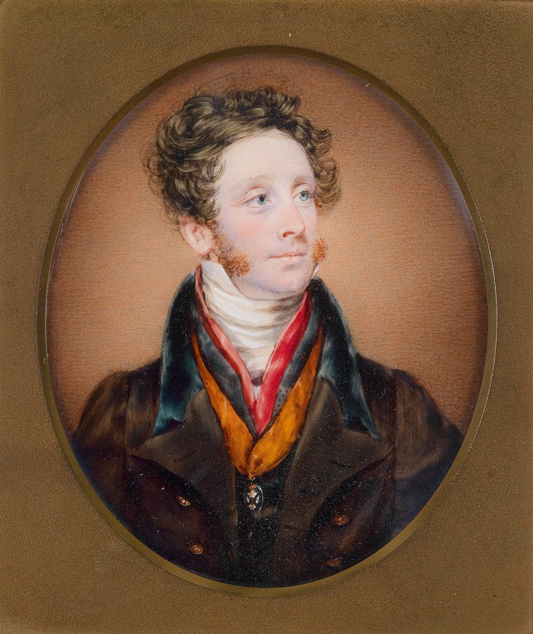 Porträt des Earl of Mar, Earl of Kellie braunem Rockissa tekijältä Kenneth Macleay